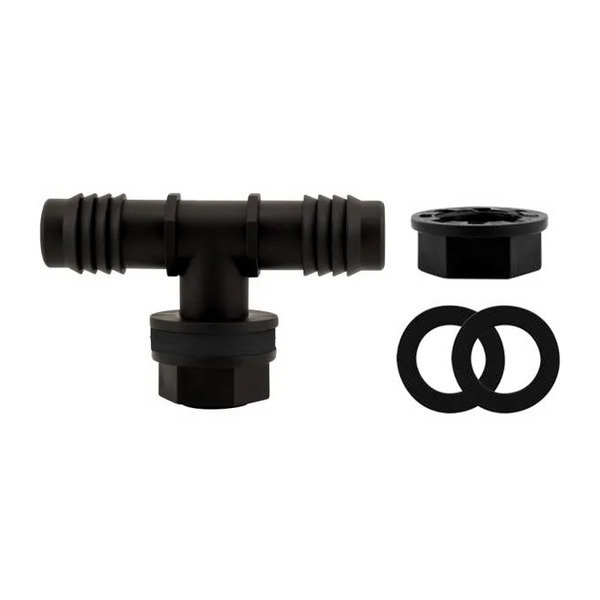 Tub Outlet Tee Fitting (w/ Gaskets & Nut) | 3/4